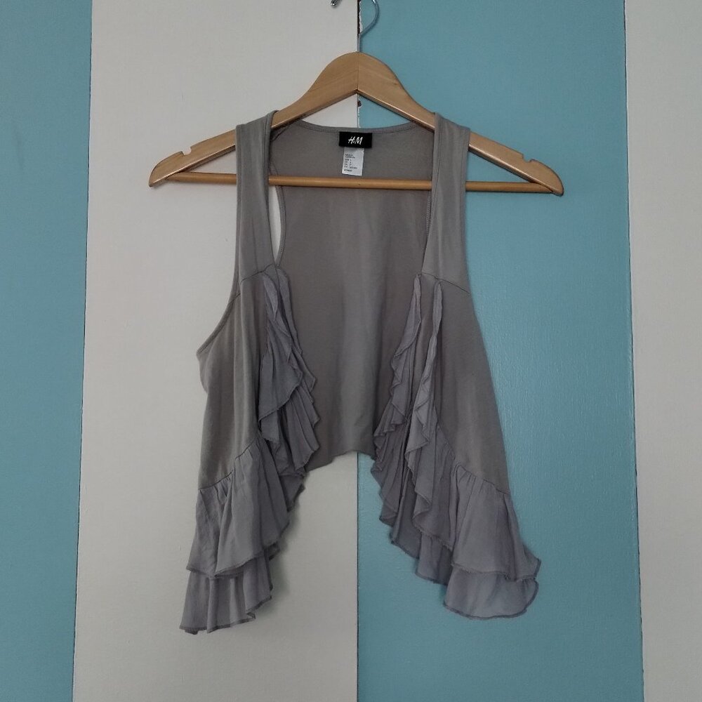 H&M Gray Flowy Vest - Picture 4 of 5